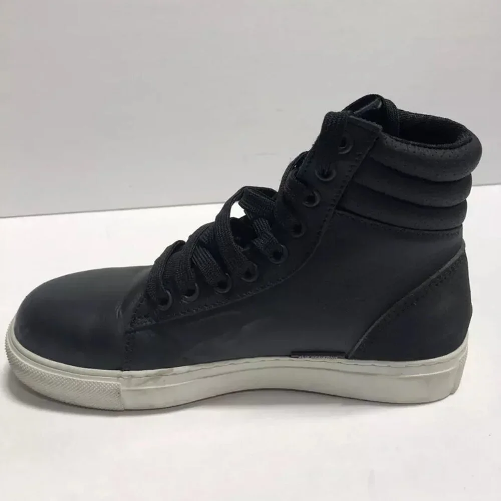 Mellow Walk Women’s Jessica, Black Lace-Up Sneakers, Size 5.5M